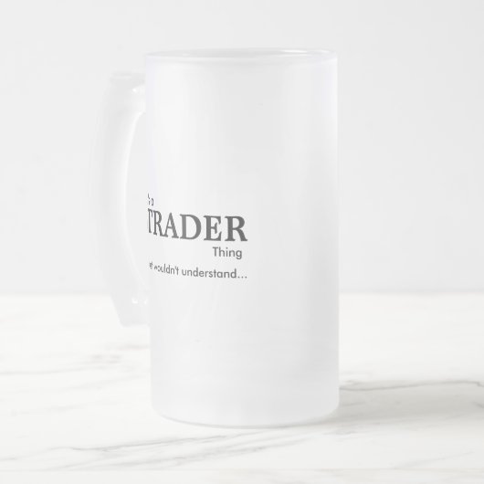 Het is een Strader ding...Frosted Mok (Voorkant links)