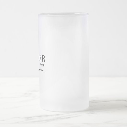 Het is een Strader ding...Frosted Mok (Center)