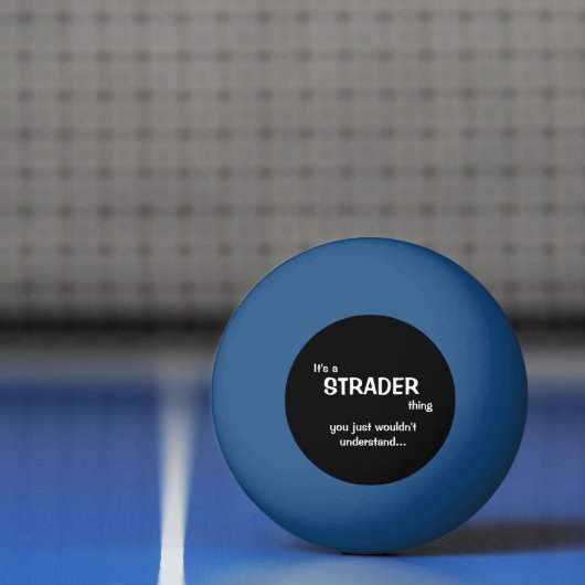 Het is een Strader Thing Ping Pong Ball (Net)