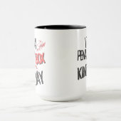 het is een strafdoos een soort dag CERAMIC ACCENT  Mok (Midden)