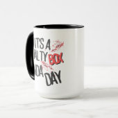 het is een strafdoos een soort dag CERAMIC ACCENT  Mok (Voorkant links)