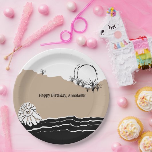 Het Is Een Strand Verjaardagsfeest Papieren Borden Papieren Bordje (Feest)