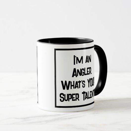 Het is een supertalent van Angler. Gevist Mok (Voorkant rechts)