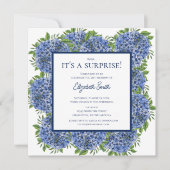 Het is een Surprise 21st verjaardagsfeestje Blue H Kaart (Voorkant)