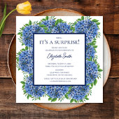 Het is een Surprise 60th Birthday Party Blue Hydra Kaart