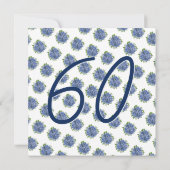 Het is een Surprise 60th Birthday Party Blue Hydra Kaart (Achterkant)