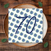 Het is een Surprise 70th Birthday Party Blue Hydra Kaart