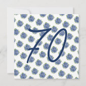 Het is een Surprise 70th Birthday Party Blue Hydra Kaart (Achterkant)