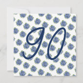 Het is een Surprise 90th Birthday Party Blue Hydra Kaart (Achterkant)