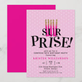 Het is een Surprise Pink Gold Glitter 50ste verjaa Kaart (Voorkant / Achterkant)