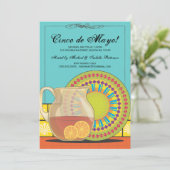 Het is een Tapas Party. Happy Fiesta-uitnodiging Kaart (Staand voorkant)