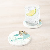 Het is een Tea Party Anime Girl Onderzetters (Zijkant)