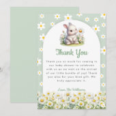 Het is een Teddy Bear Baby shower bedankje Bedankkaart (Voorkant / Achterkant)