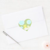 Het is een Teddy Bear Baby shower Hart Sticker (Envelop)