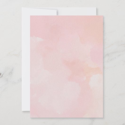 Het is een Teddy Bear Pink Baby shower Kaart (Achterkant)