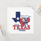 Het is een Texaans ding Kaart (Voorkant / Achterkant in situ)
