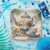 Het is een theefeest papieren bordje (Feest)