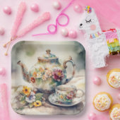 Het is een theefeest papieren bordje (Feest)