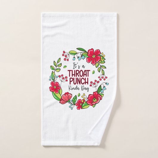Het is een Throat Punch Kinda Dag Bad Handdoek (Handdoek)