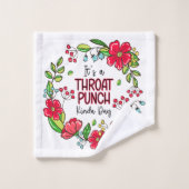 Het is een Throat Punch Kinda Dag Bad Handdoek (Wasdoekje)