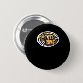 Het is een tijd van podcast ronde button 5,7 cm (Voorkant /achterkant)