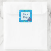 Het is een Tjonge Nautical Baby shower Sticker (Tas)
