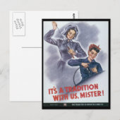 Het is een traditie in de Tweede Wereldoorlog Briefkaart (Voorkant / Achterkant)