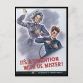 Het is een traditie in de Tweede Wereldoorlog Briefkaart (Voorkant)