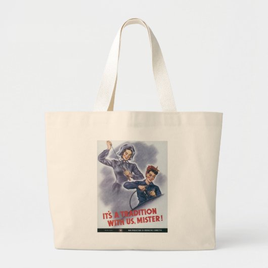Het is een traditie met ons, meneer! grote tote bag (Voorkant)