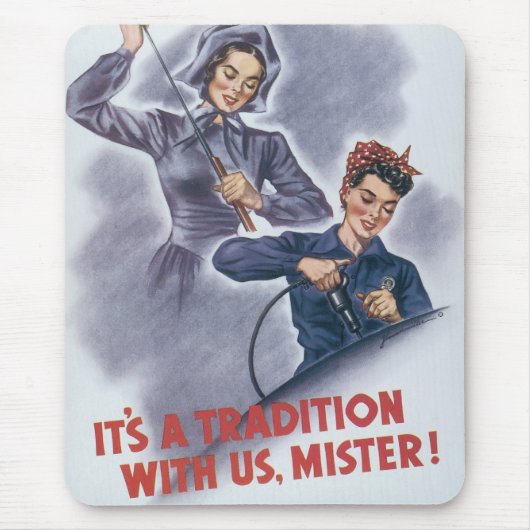 Het is een traditie met ons, meneer! muismat (Voorkant)