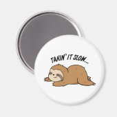 Het is een trage grappige slotwijn magneet (Voorkant / Achterkant)