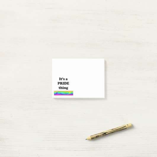 Het is een trots ding post-it® notes (Op bureau)