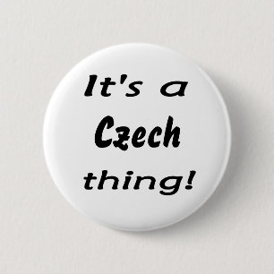 Het is een Tsjechisch ding. Ronde Button 5,7 Cm