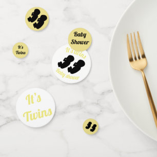 Het is een tweeling! Baby showers confetti