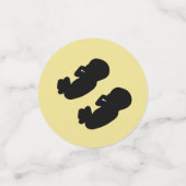 Het is een tweeling! Baby showers confetti (Kleine voorkant)