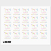 Het is een tweeling! Kleding Baby shower Party Vierkante Sticker (Vel)