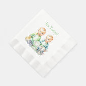 Het is een tweeling! Schattigee jongen tweeling Ba Servet (Hoek)