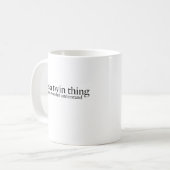 Het is een tweelingding, je zou het niet begrijpen koffiemok (Voorkant links)