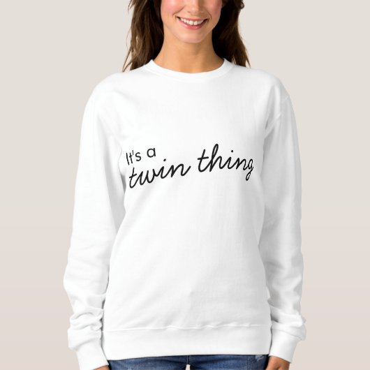 Het is een tweelingding | Moderne matchingkoppelin Trui (Voorkant)