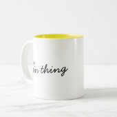 Het is een tweelingding | Moderne matchingkoppelin Tweekleurige Koffiemok (Voorkant links)