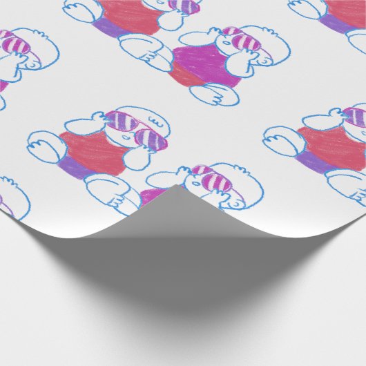 Het is een Twin Thing Wrapping Paper Cadeaupapier (Hoek)
