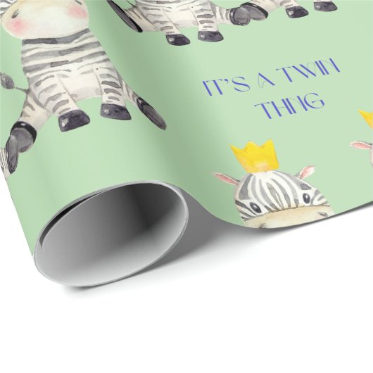 Het is een Twin Thing Zebra Cadeaupapier (Rol Hoek)