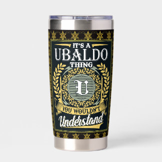 Het Is Een Ubaldo Ding Dat Je Niet Kunt Begrijpen Geïsoleerde Drinkbeker