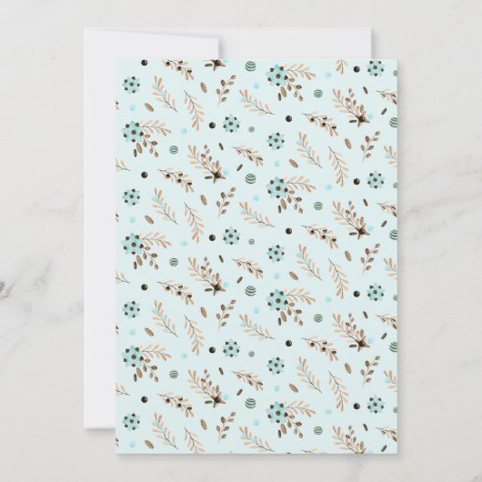 Het is een uitnodiging met twee Baby showers. (Achterkant)