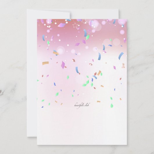 Het is een uitnodiging om feest te vieren (Achterkant)