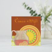 Het is een uitnodiging van de Cinco de Mayo Party  (Staand voorkant)
