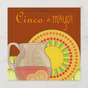Het is een uitnodiging van de Cinco de Mayo Party