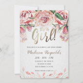 Het is een uitnodiging voor een Baby shower van de (Voorkant)