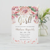 Het is een uitnodiging voor een Baby shower van de (Staand voorkant)