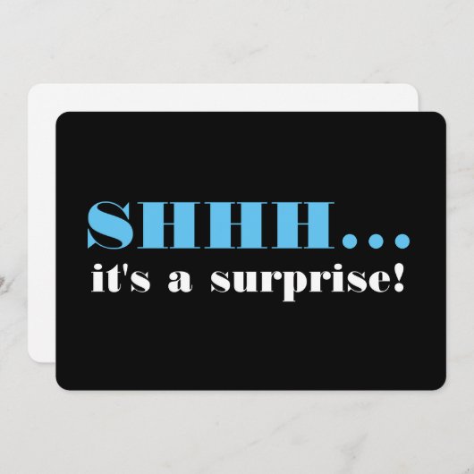 Het is een uitnodiging voor een verrassende verjaa (Voorkant / Achterkant)